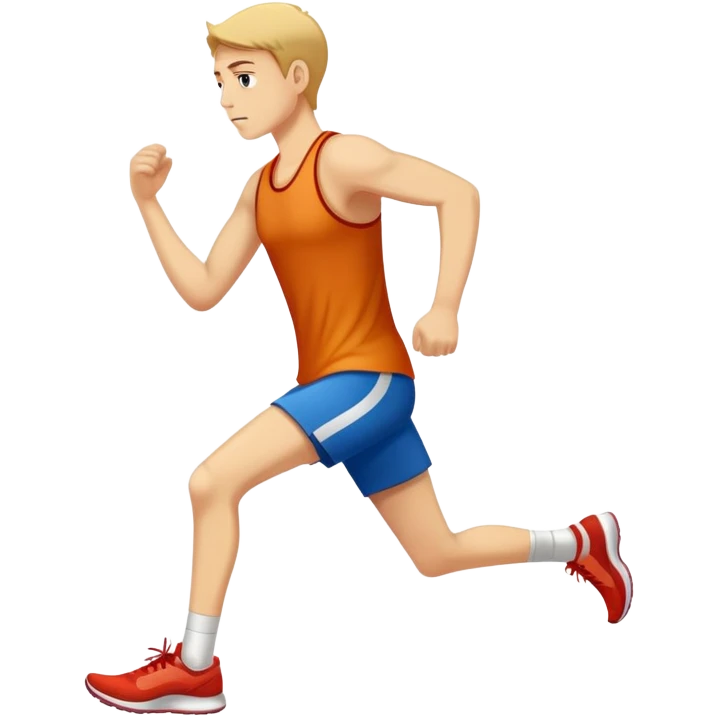 Runner clutching painful achilles tendon emoji