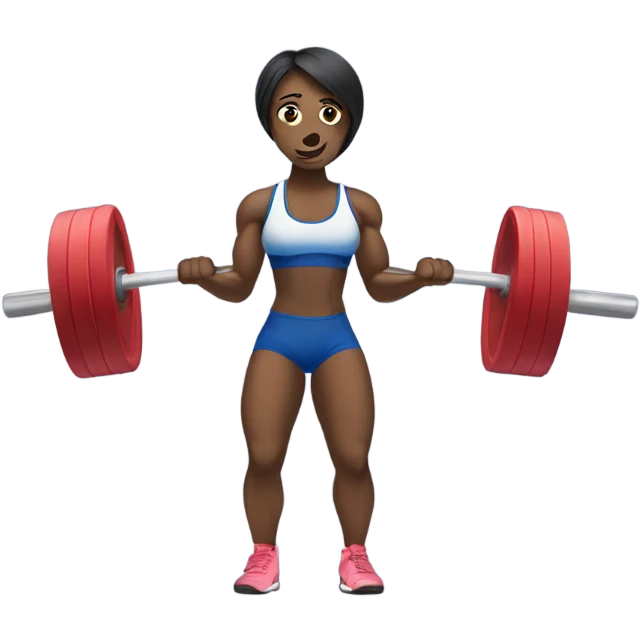 women weightlifiting emoji