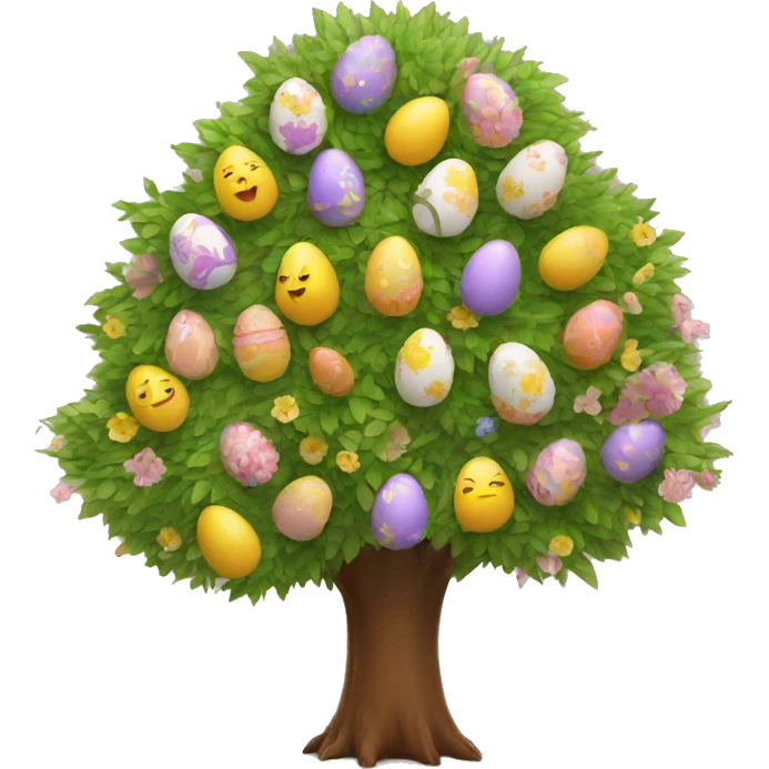 easter egg tree emoji