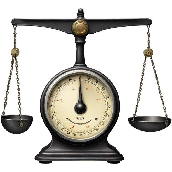 old fashioned scale weight emoji