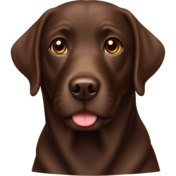 Chocolate Labrador  emoji