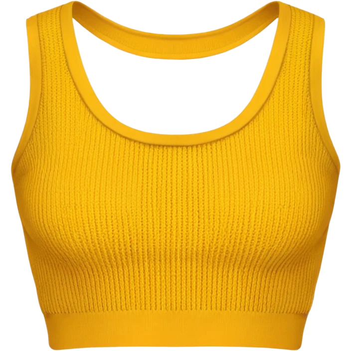 golden yellow crop top. emoji