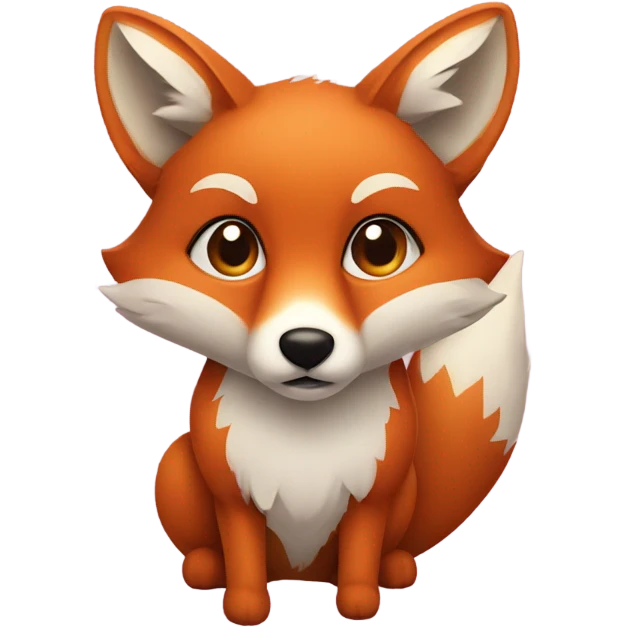 Heart fox emoji