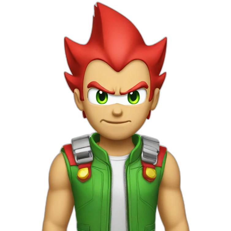 Sonic Green red  emoji