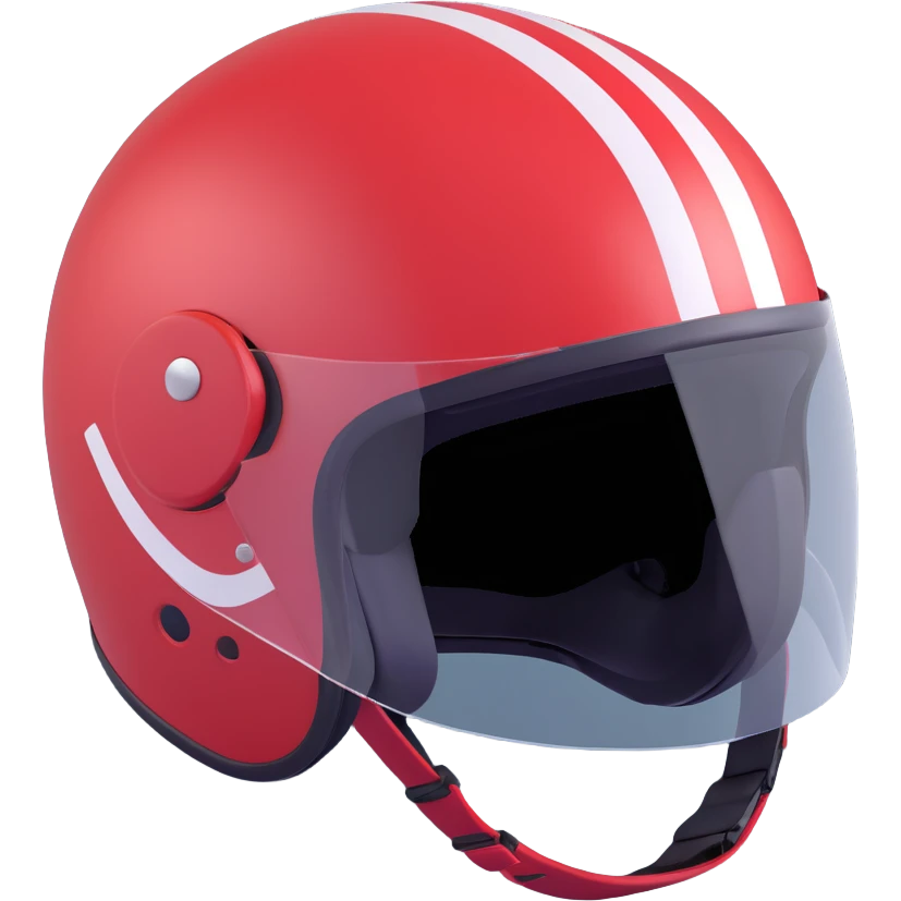 Tarkov-Killa emoji, close-up of helmet with red visor red stripes emoji