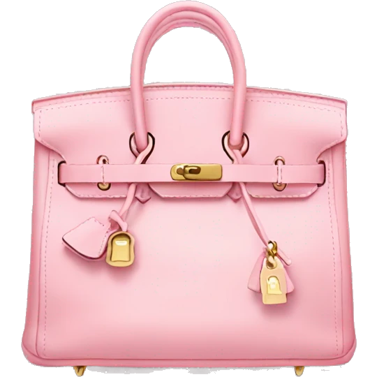 Baby pink birkin bag emoji