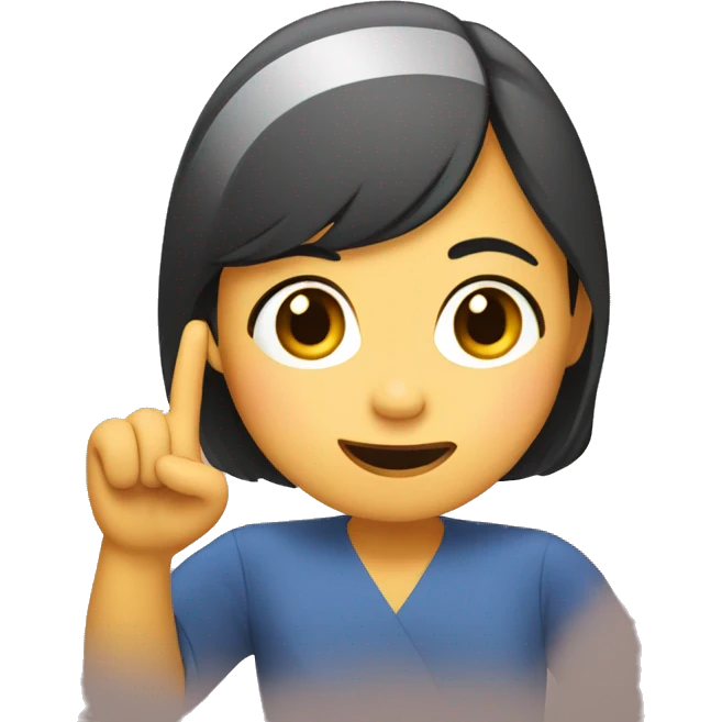 leni robredo emoji with hand gesture  emoji