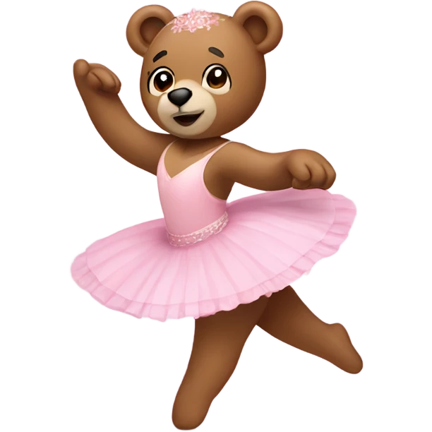 ballet bear emoji