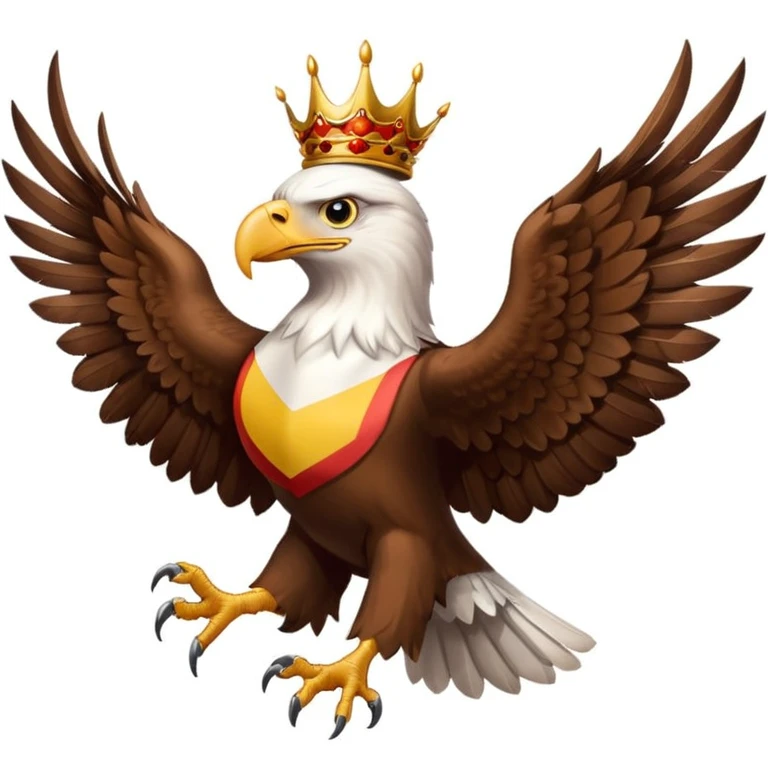 An eagle in the center of the Spanish flag  emoji