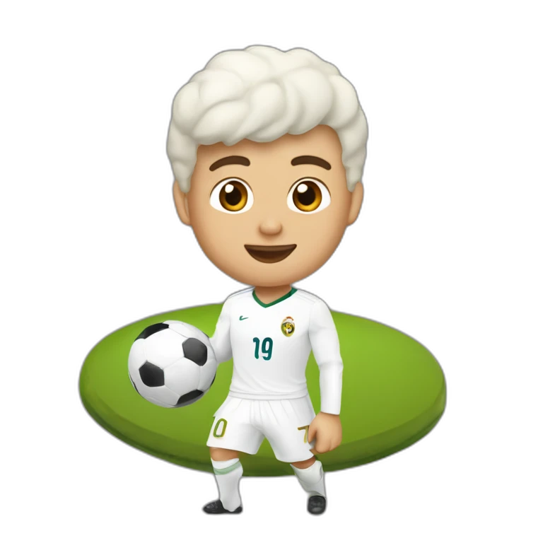 Ronaldo sur une chèvre emoji
