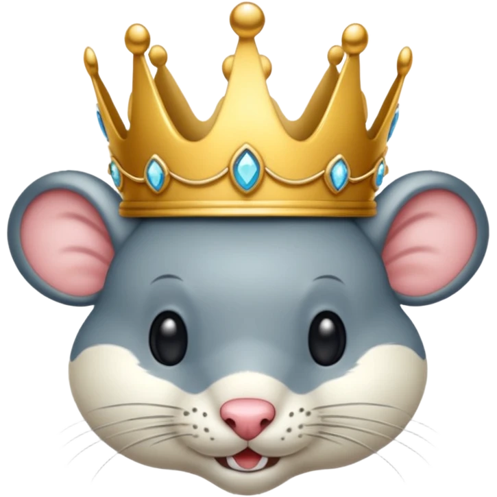 souris avec couronne emoji