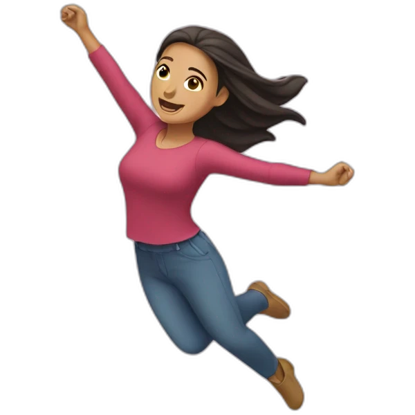 Mujer volando emoji
