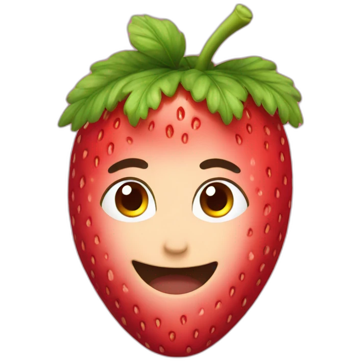 Une fraise emoji