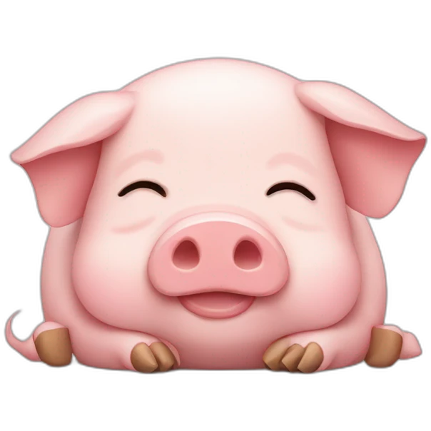 Sleepy pig emoji