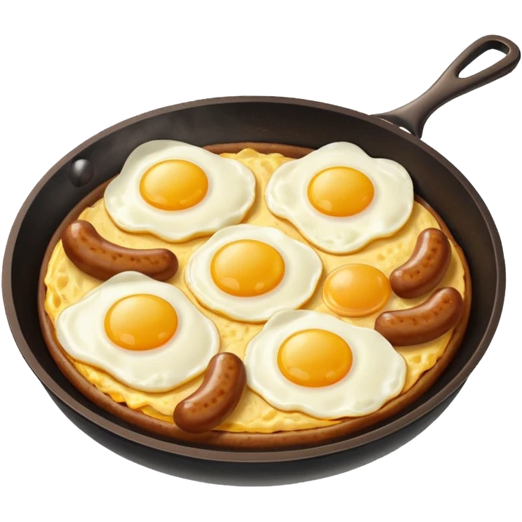 sausage and eggs emoji