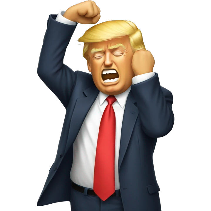 donald trump dabbing emoji