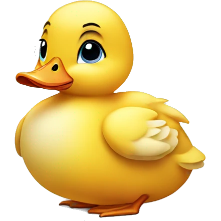 Baby duck looking sad  emoji