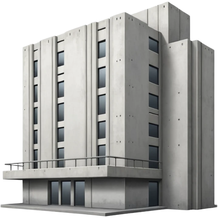 Berghain exterior, white background emoji