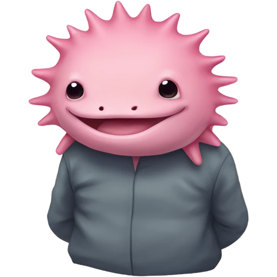 Emo axolotl ￼ emoji