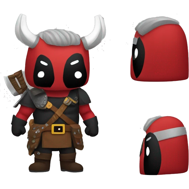 Deadpool Viking costume emoji