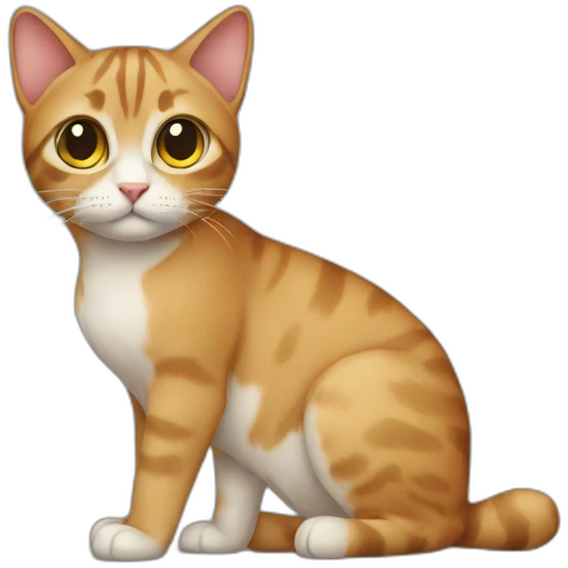 Half cat emoji