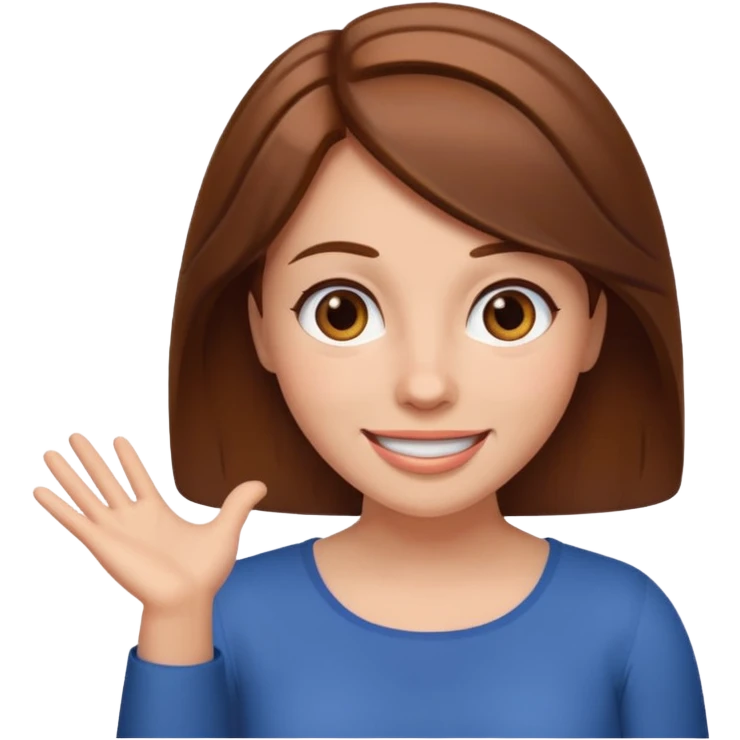 woman shrugging, smiling emoji