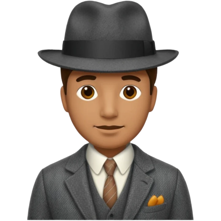 Old british vibe suit man emoji
