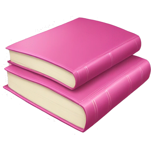 Pink book emoji