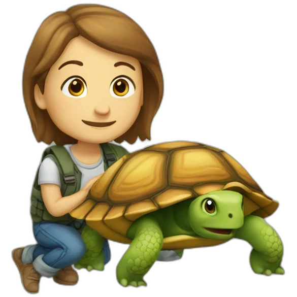 Cailloux sur tortue emoji