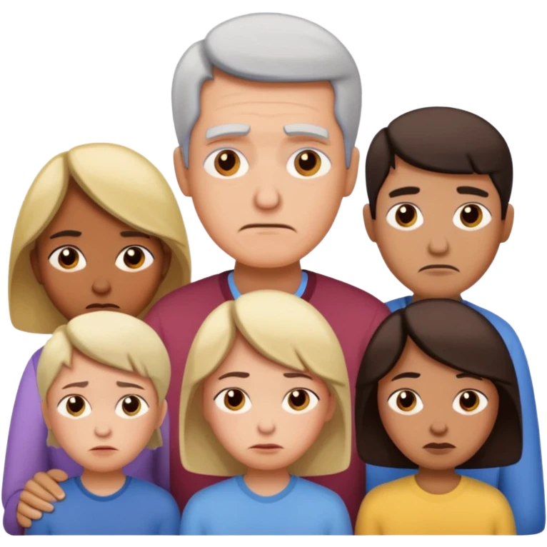 семья где 1 человек недоволен  emoji