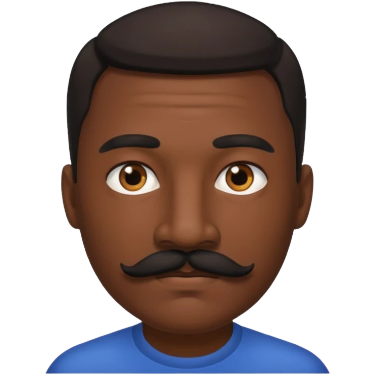 black mustache man,Big black mustache. emoji