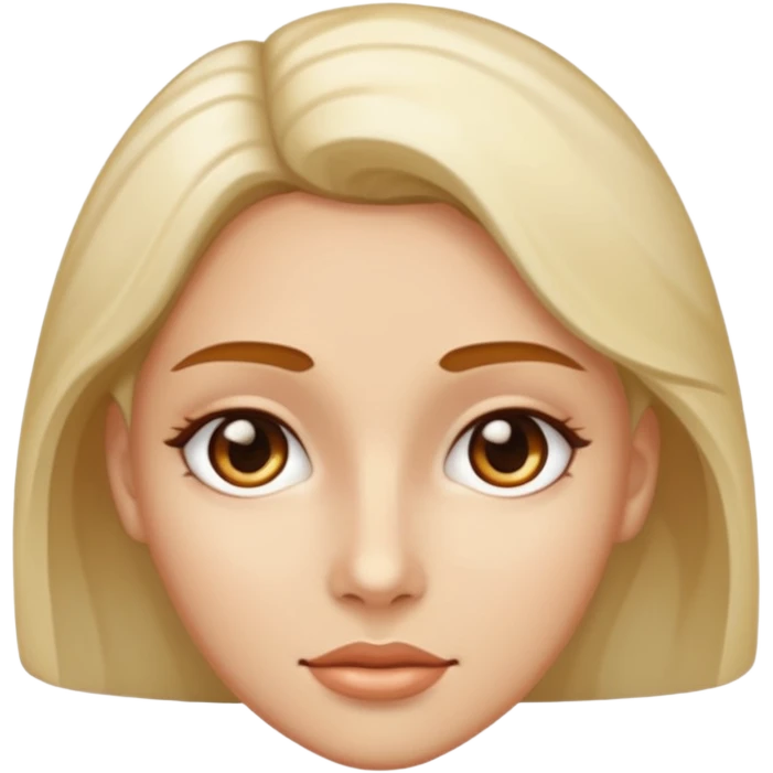 Marble statue of woman face emoji