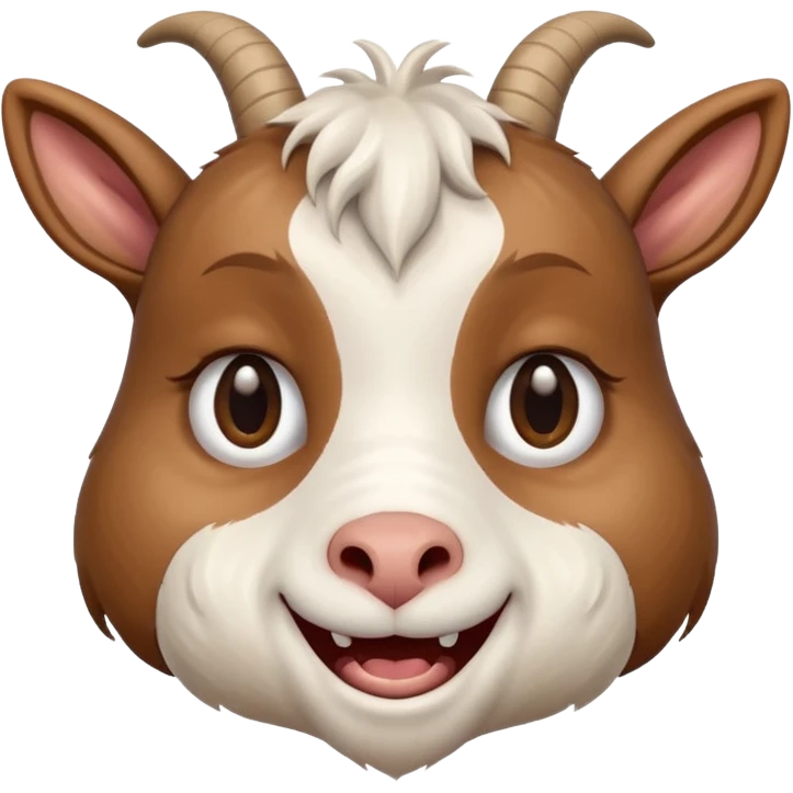 Goat Crying with laught emoji