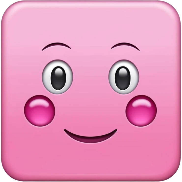 simple pink square paper no face on it emoji