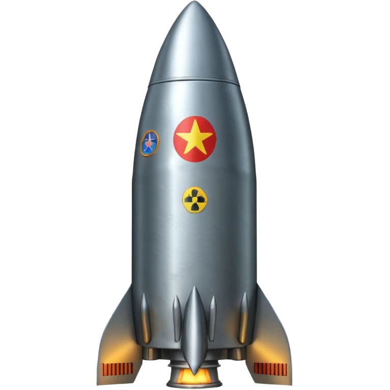 ICBM with nuclear tag emoji