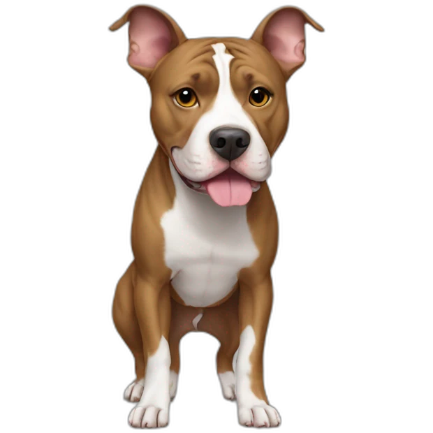 Dog-american-pit-bull-terrier-full-body emoji