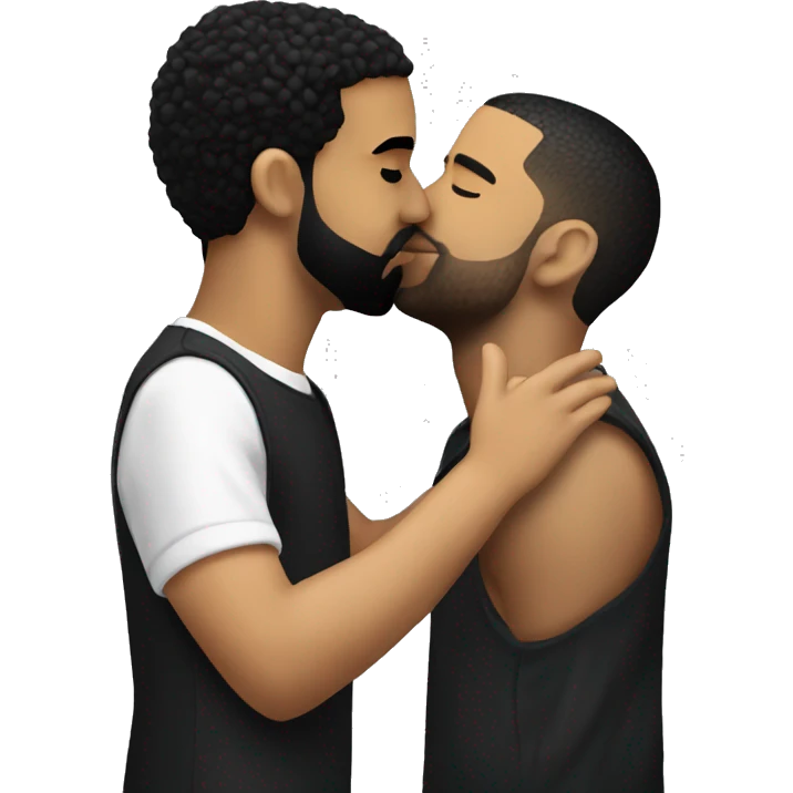 Drake kissing drake emoji