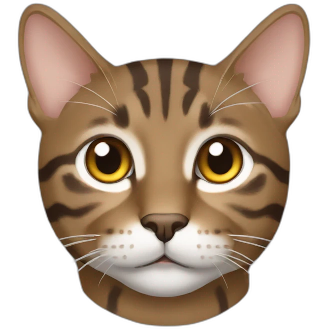 car brown tabby emoji
