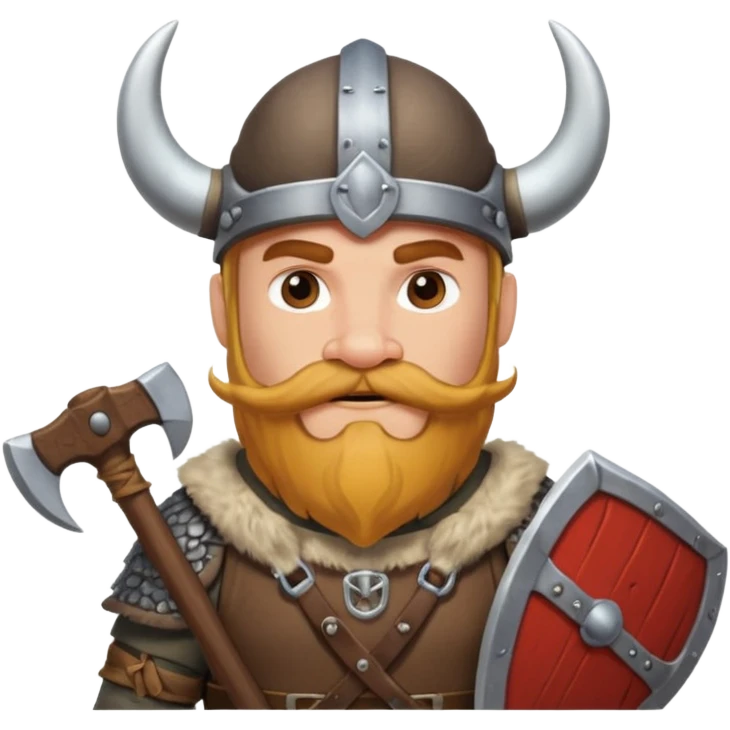 viking raider with only mustache emoji