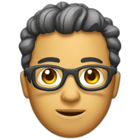 Cenoura com óculos  emoji