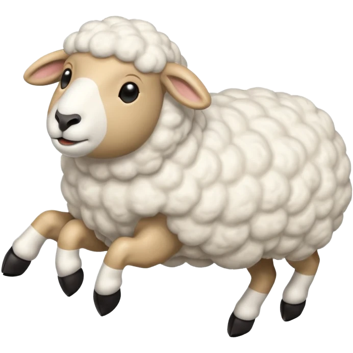 sheep jumping  emoji