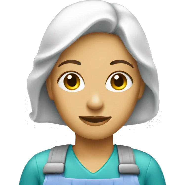 cleaning woman logo emoji