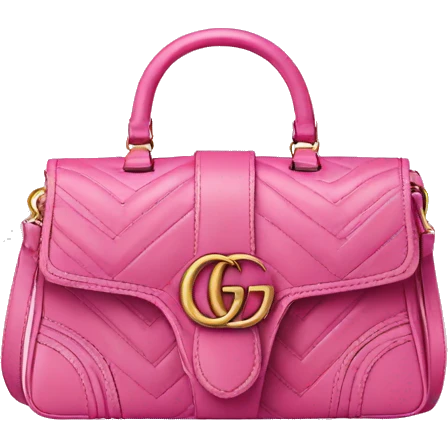 Pink Gucci bag emoji