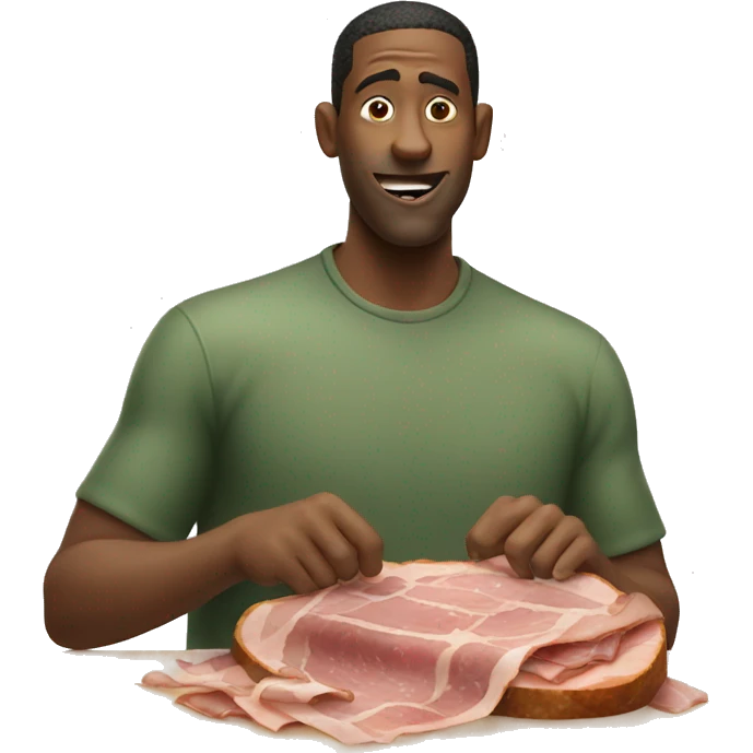 guy eating moldy ham emoji