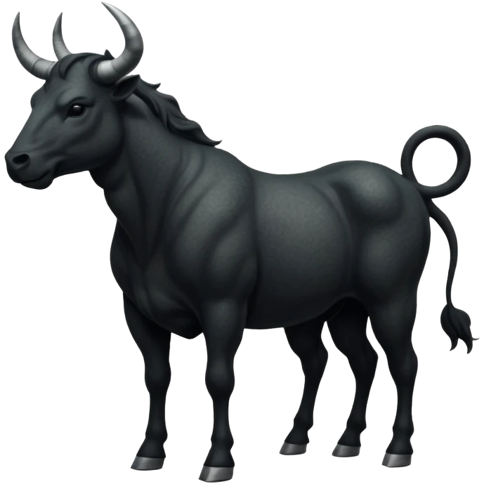 silhouettes centaur hybrid bull emoji
