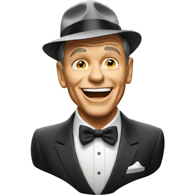 Frank Sinatra singing emoji