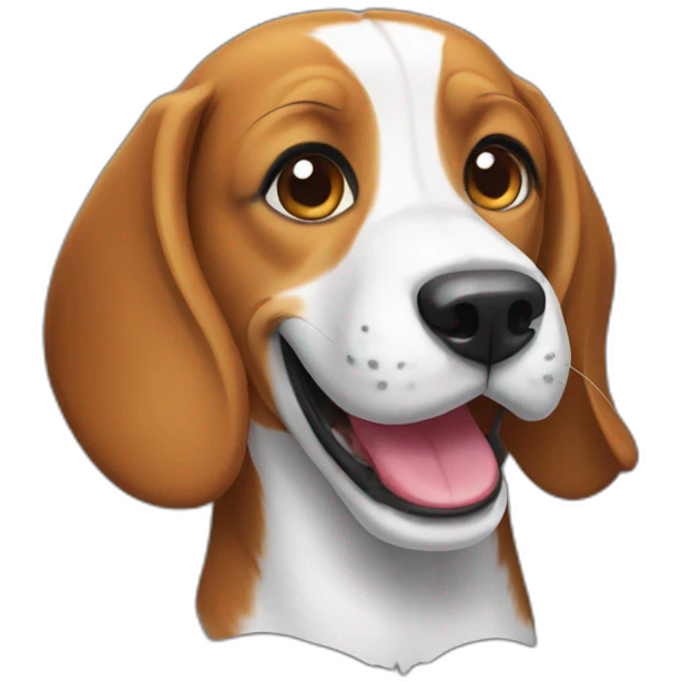 Beagle smile emoji