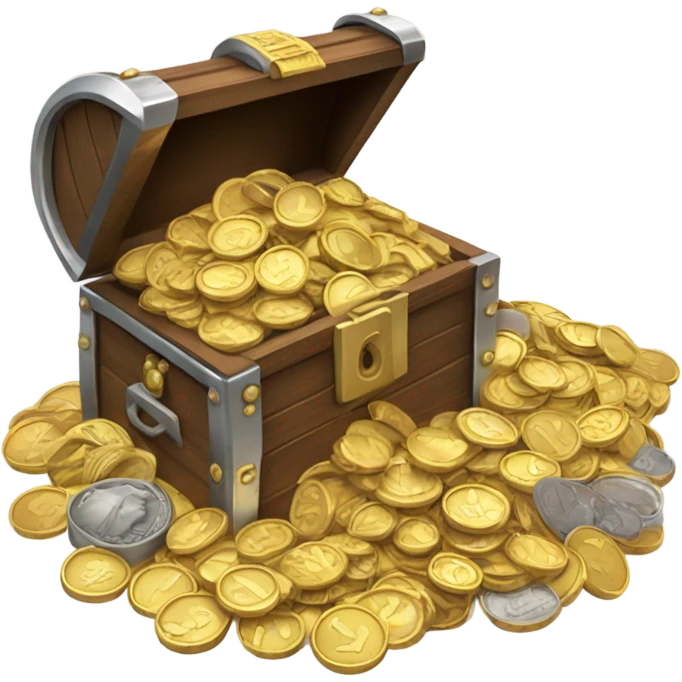 chest full of coins emoji