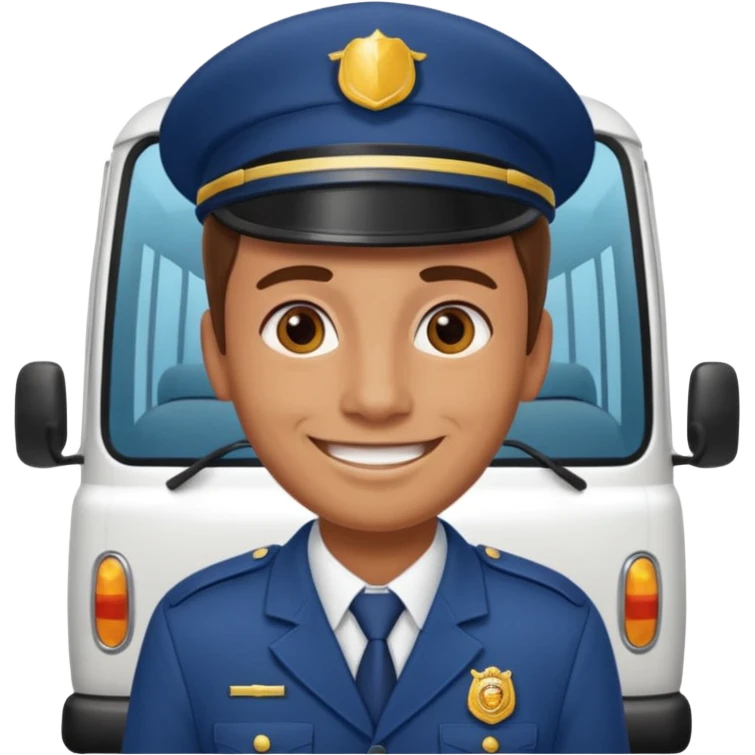 minibus driver emoji