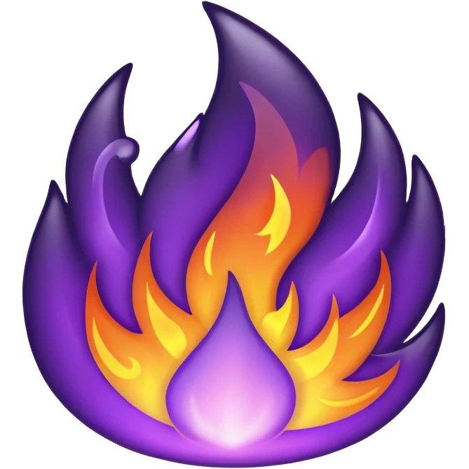 Purple fire emoji